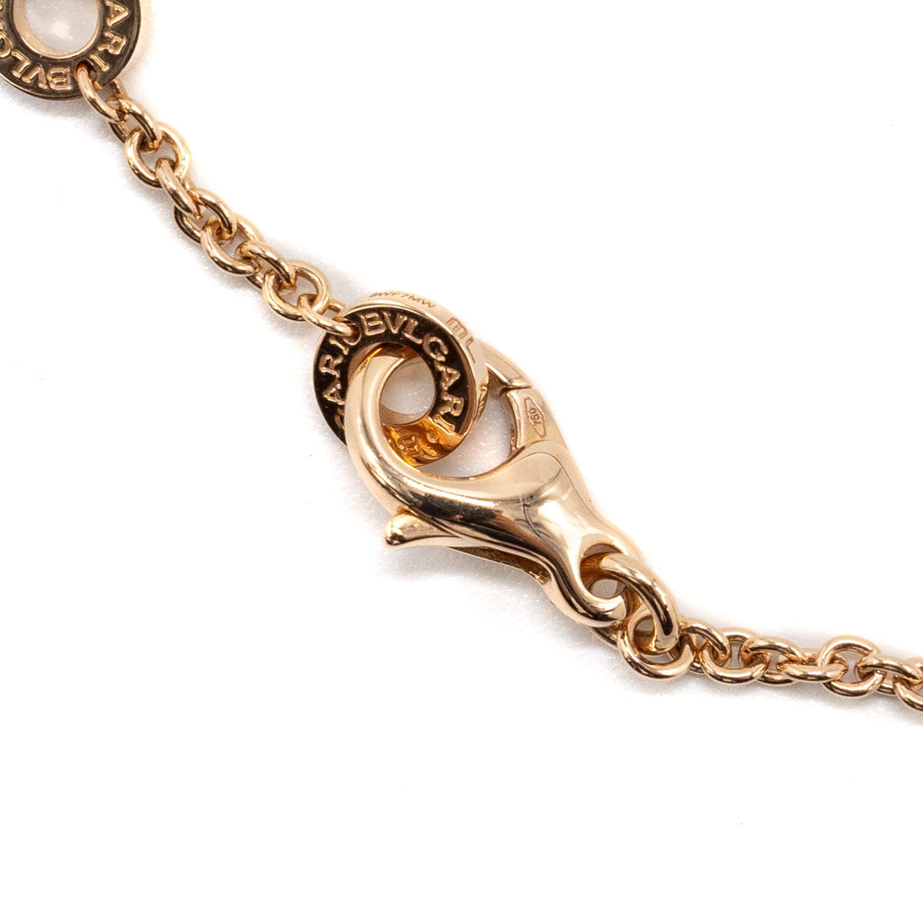 BVLGARI BRACELET MOTHER OF PEARL/ONYX ROSE GOLD