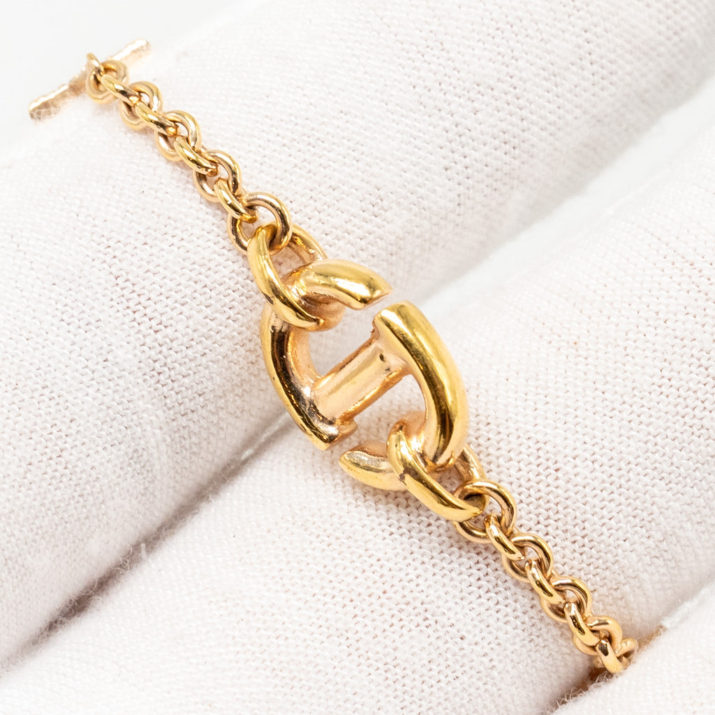 DIOR CD AND STARS BRACELET CRYSTAL GOLD TONE