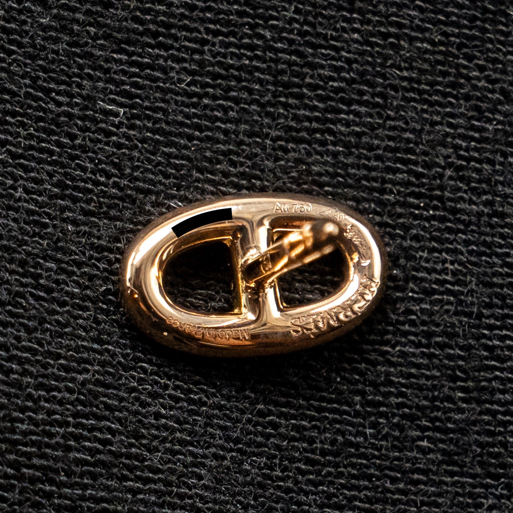 HERMES FARANDOLE EARRINGS ROSE GOLD