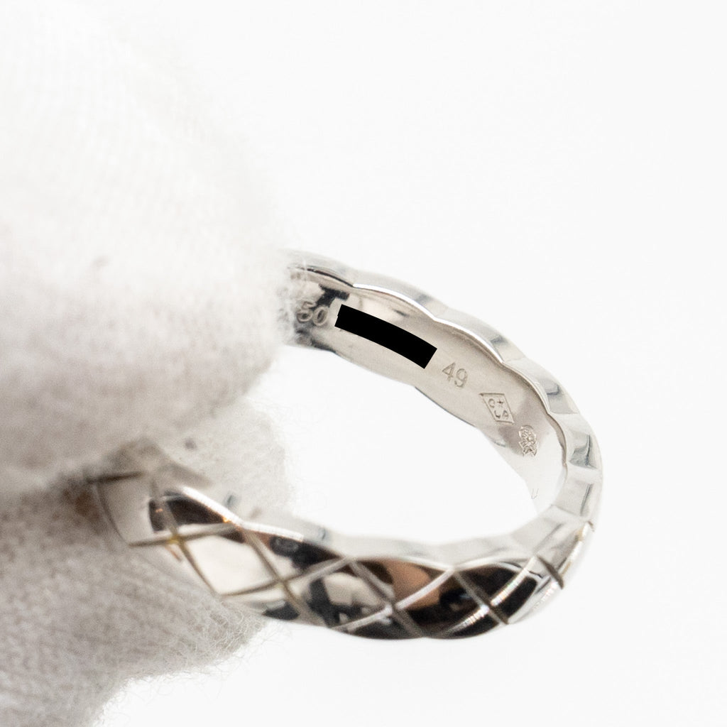 CHANEL COCO CRUSH RING MINI VERSION WHITE GOLD