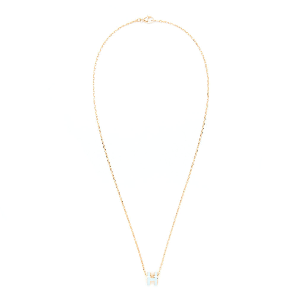 HERMES MINI POP H PENDANT BLUE ZEPHYR RGHW
