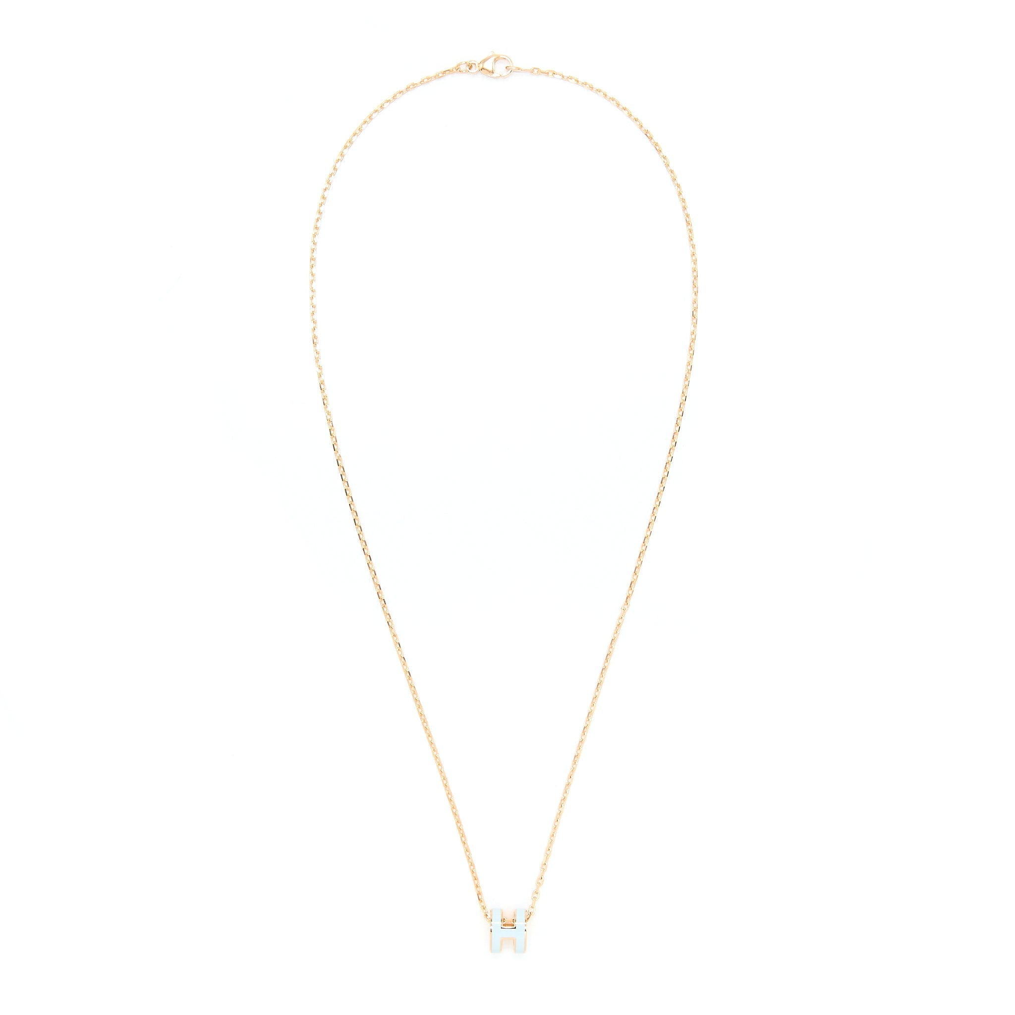 HERMES MINI POP H PENDANT BLUE ZEPHYR RGHW