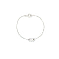 HERMES NEW FARANDOLE BRACELET TOGGLE CLOSURE WHITE GOLD WITH DIAMONDS
