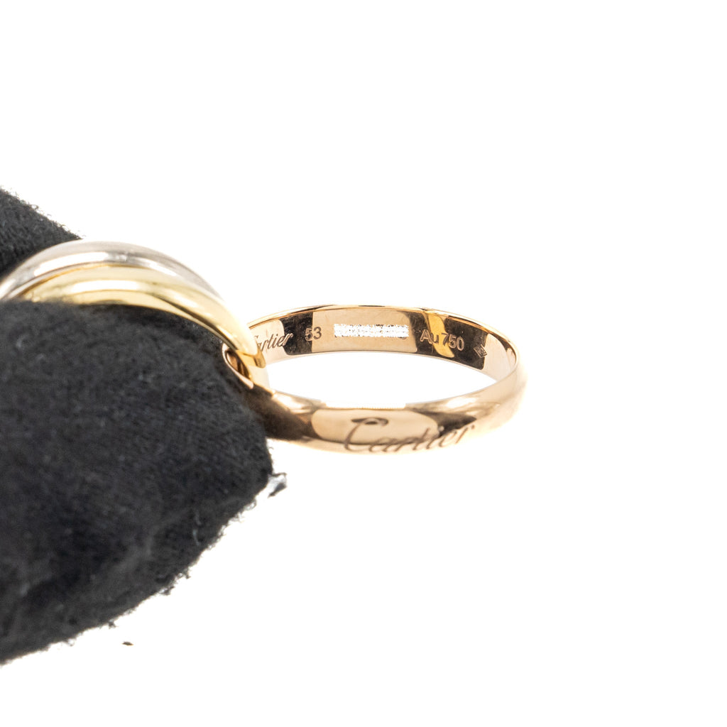 CARTIER TRINITY RINGS WHITE/ROSE/YELLOW GOLD
