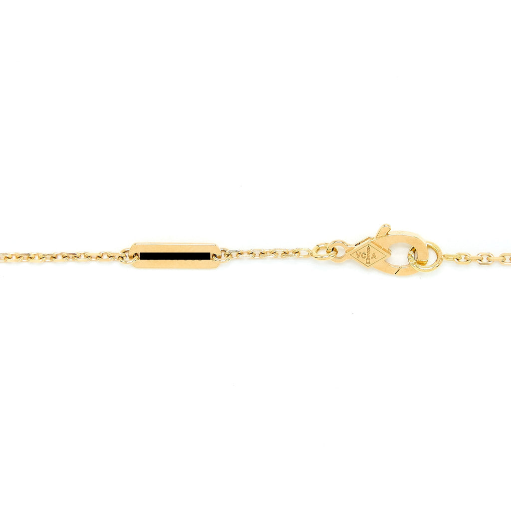 VAN CLEEF & ARPELS VINTAGE ALHAMBRA PENDANT BLACK ONYX/18K YELLOW GOLD