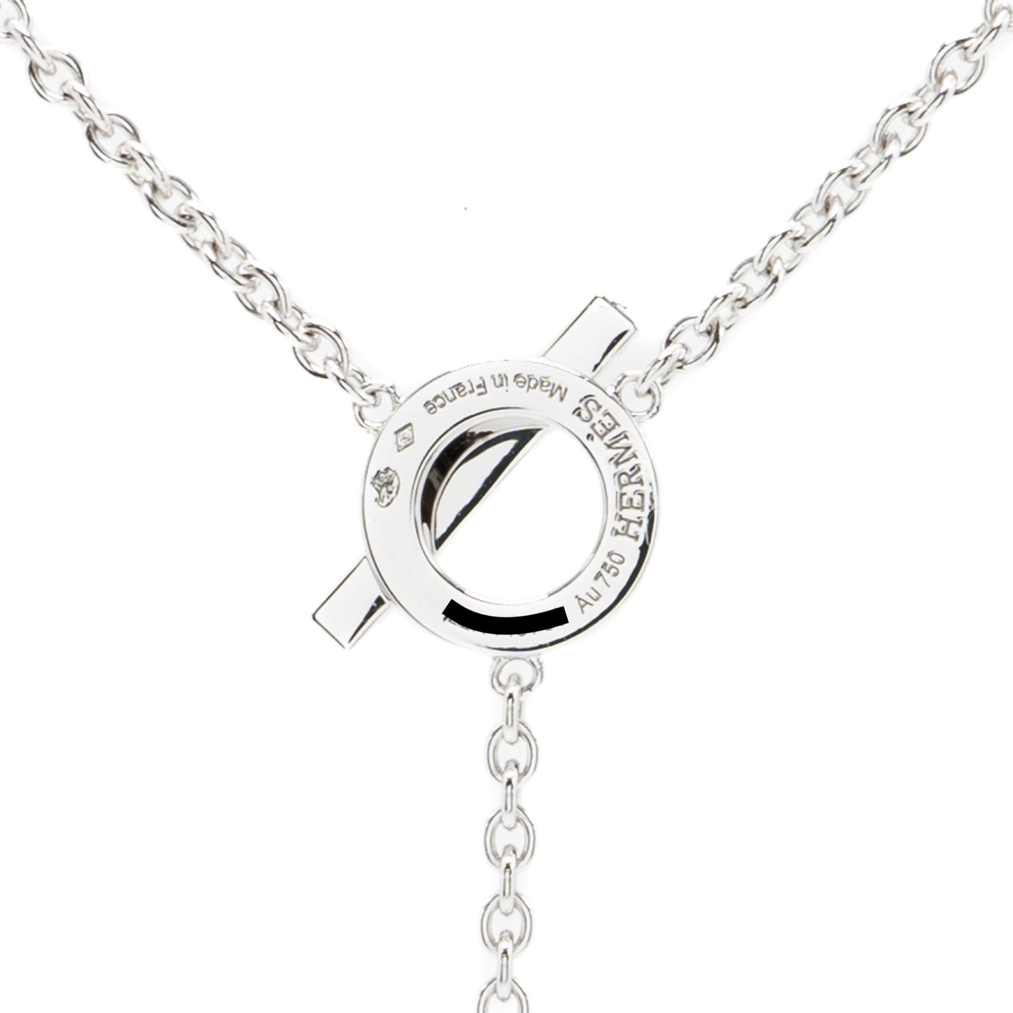 HERMES FINESSE NECKLACE WHITE GOLD WITH DIAMONDS