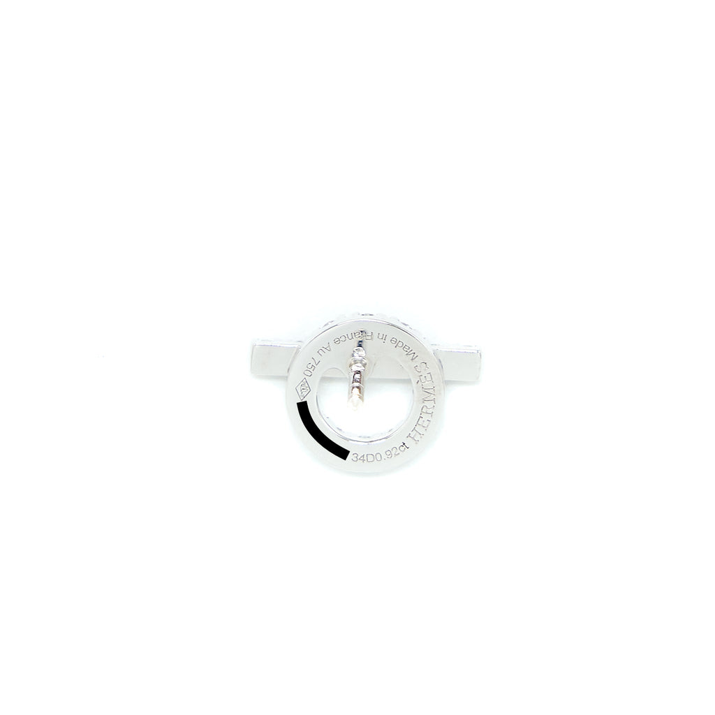 HERMES FINESSE EARRINGS WHITE GOLD WITH DIAMONDS