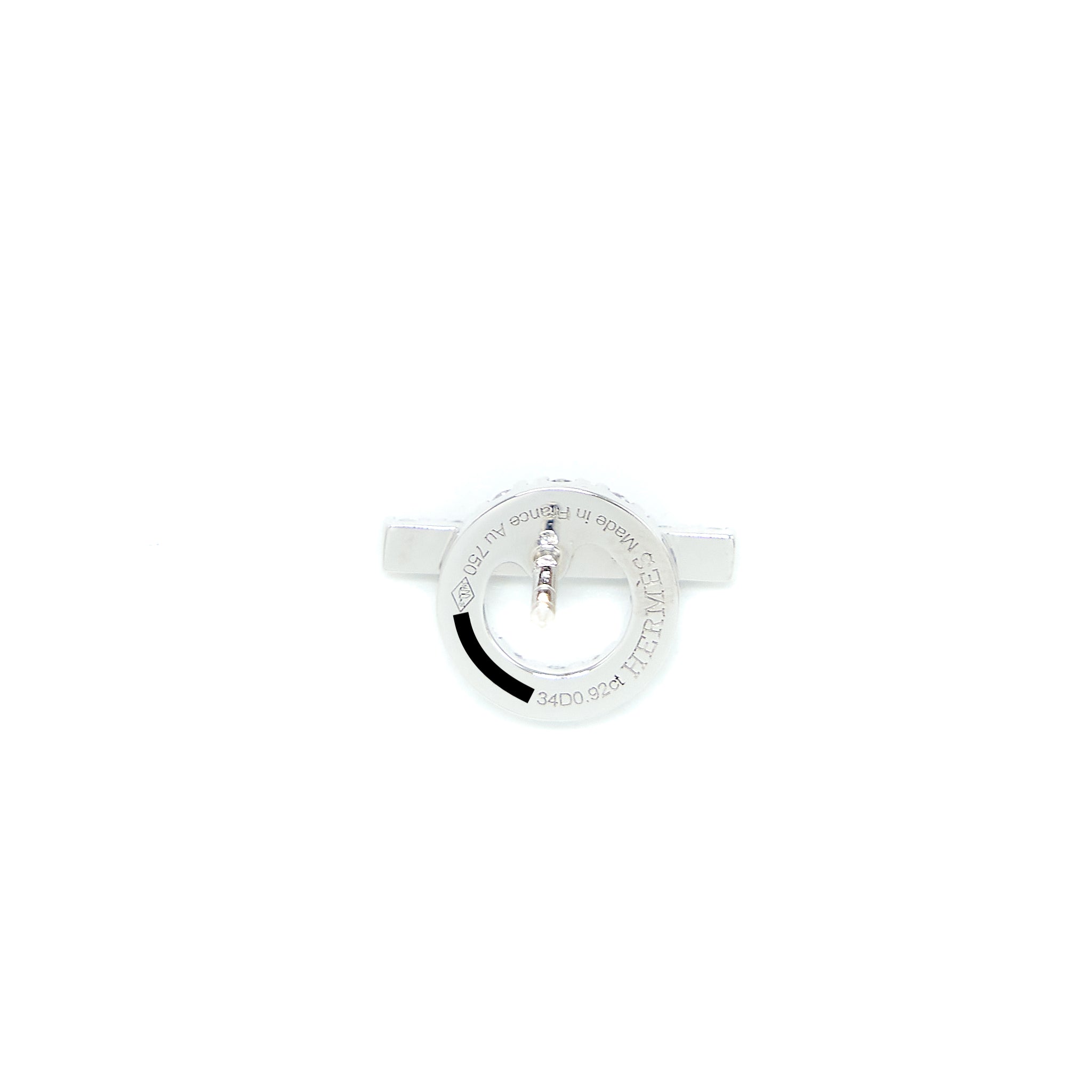 HERMES FINESSE EARRINGS WHITE GOLD WITH DIAMONDS