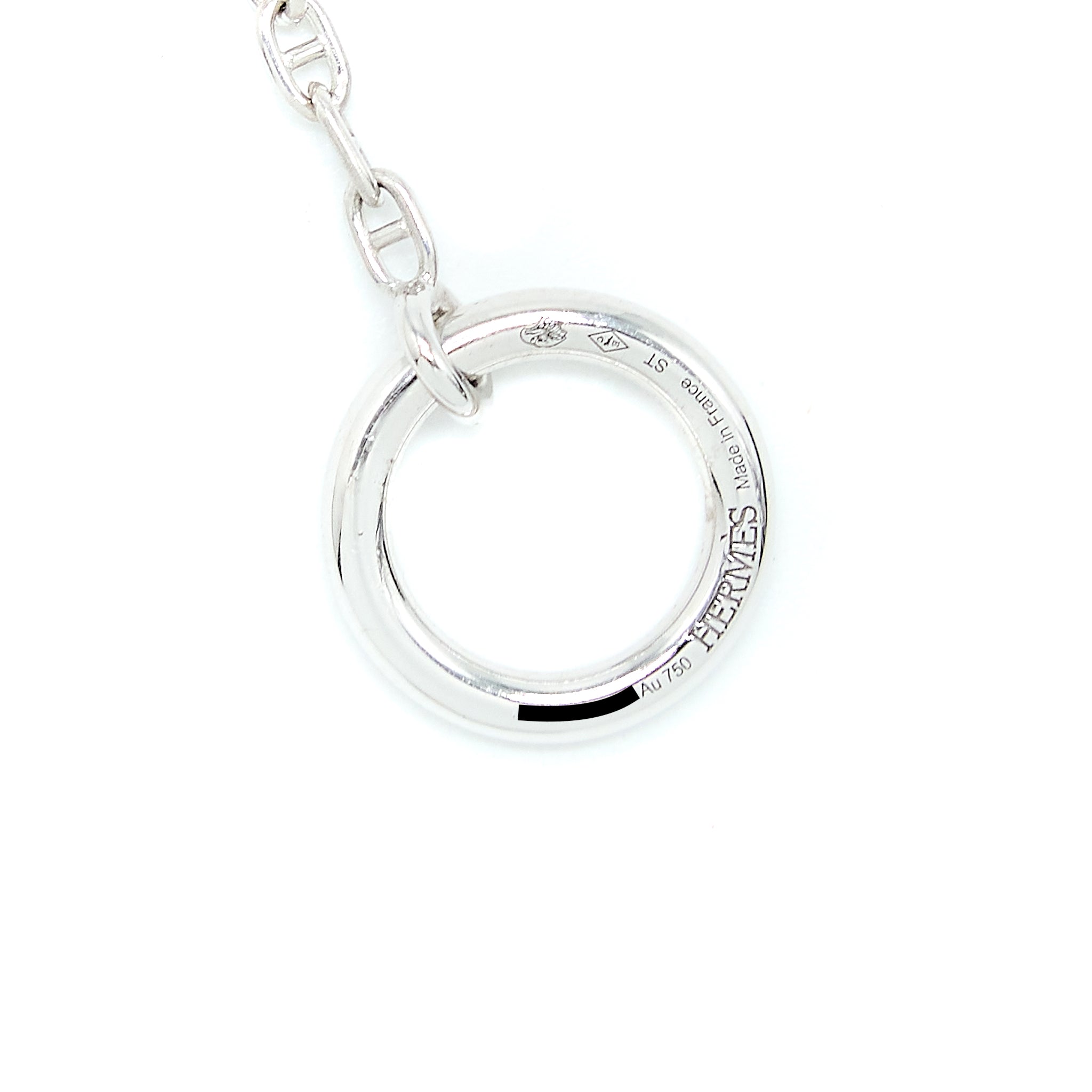 HERMES NEW FARANDOLE PENDANT WHITE GOLD WITH DIAMONDS