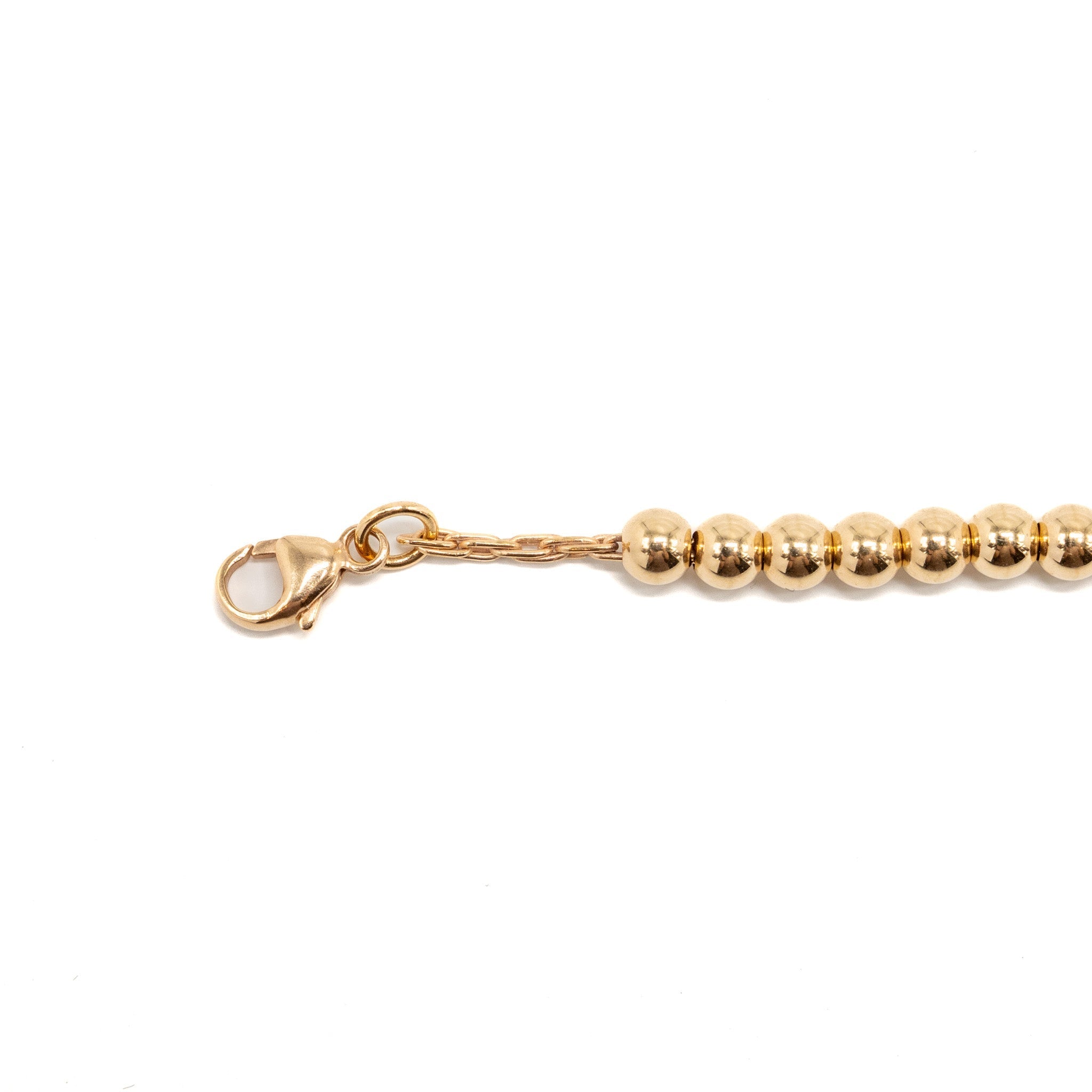 TIFFANY HEART TAG BEAD BRACELET ROSE GOLD