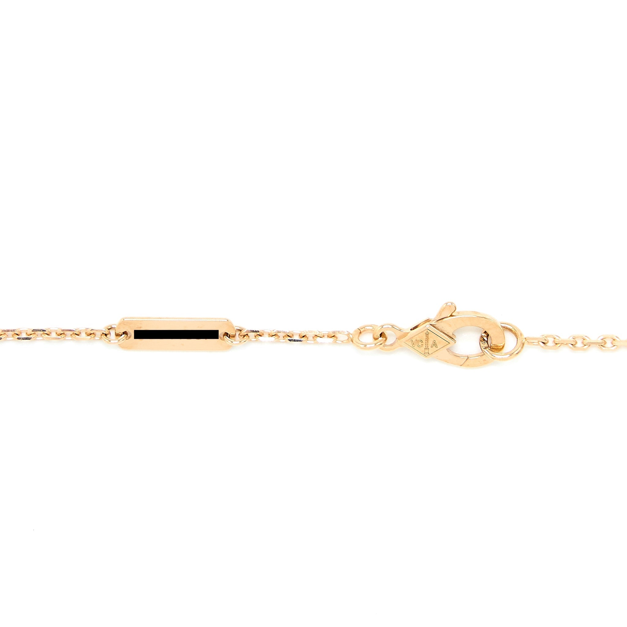 VAN CLEEF & ARPELS 2021 HOLIDAY LIMITED PENDANT PINK ONYX/ 18K ROSE GOLD