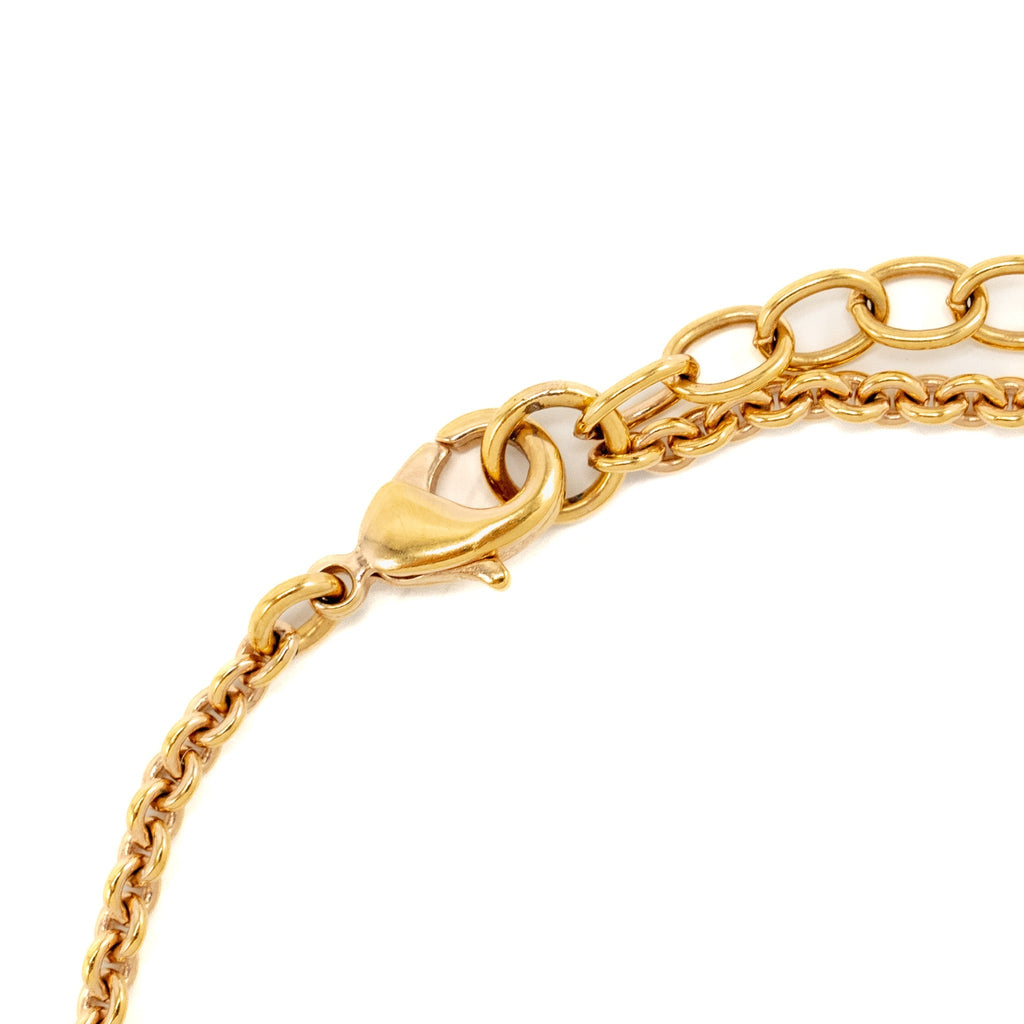 DIOR CD AND STARS BRACELET CRYSTAL GOLD TONE