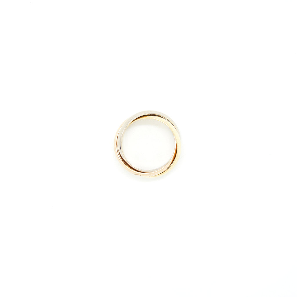 CARTIER TRINITY CLASSIQUE RING WITH WHITE GOLD, YELLOW GOLD, ROSE GOLD