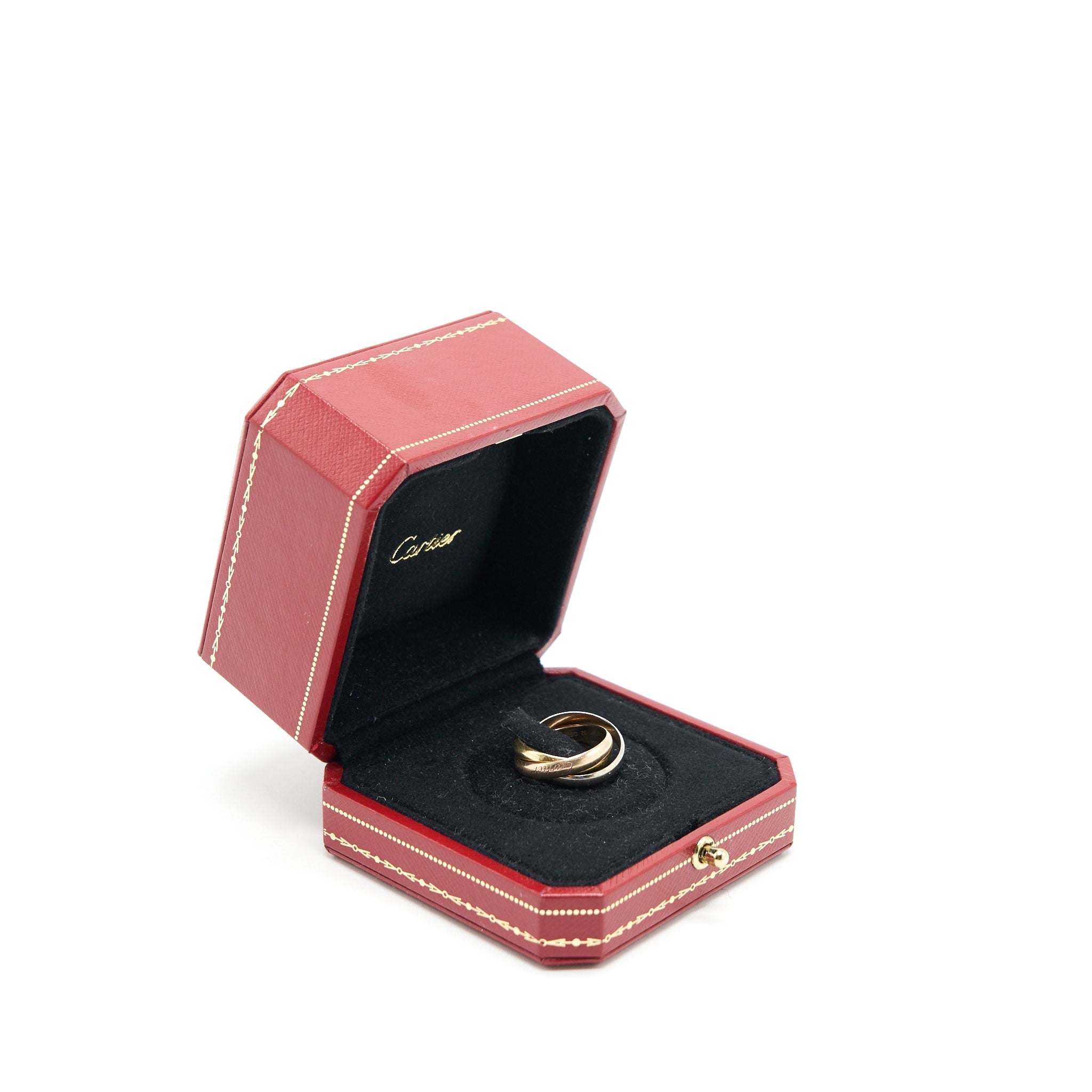 CARTIER TRINITY CLASSIQUE RING WITH WHITE GOLD, YELLOW GOLD, ROSE GOLD