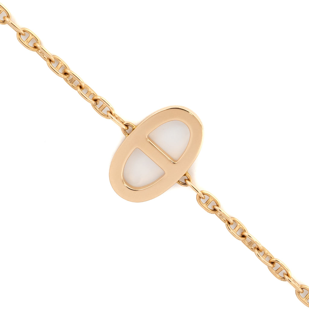 HERMES NEW FRANDOLE BRACELET ROSE GOLD,DIAMONDS