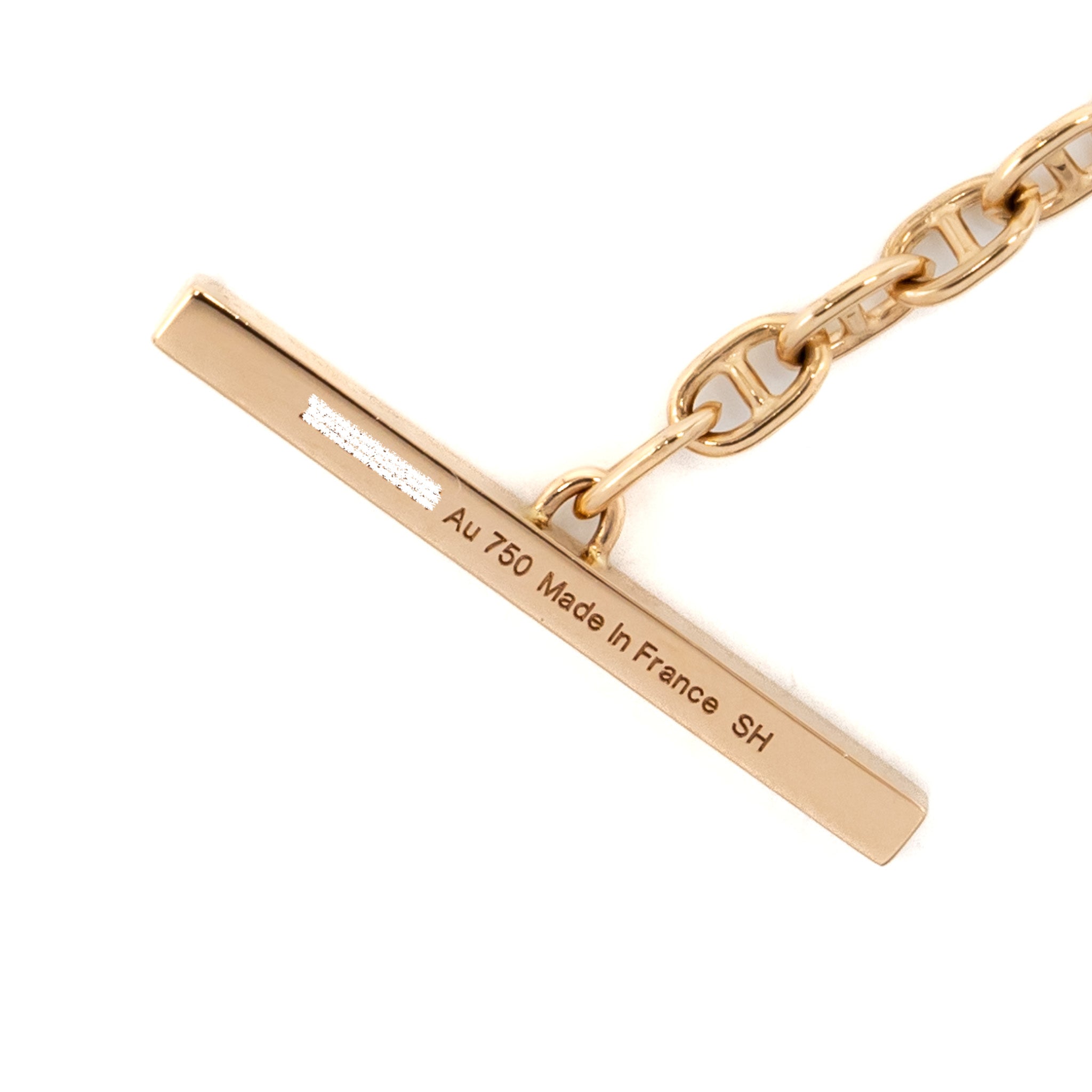 HERMES NEW FRANDOLE BRACELET ROSE GOLD,DIAMONDS