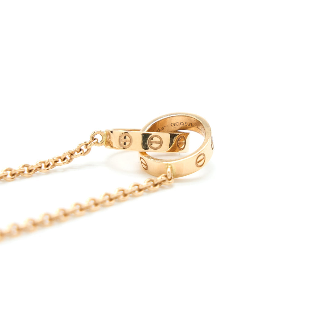 CARTIER LOVE NECKLACE ROSE GOLD