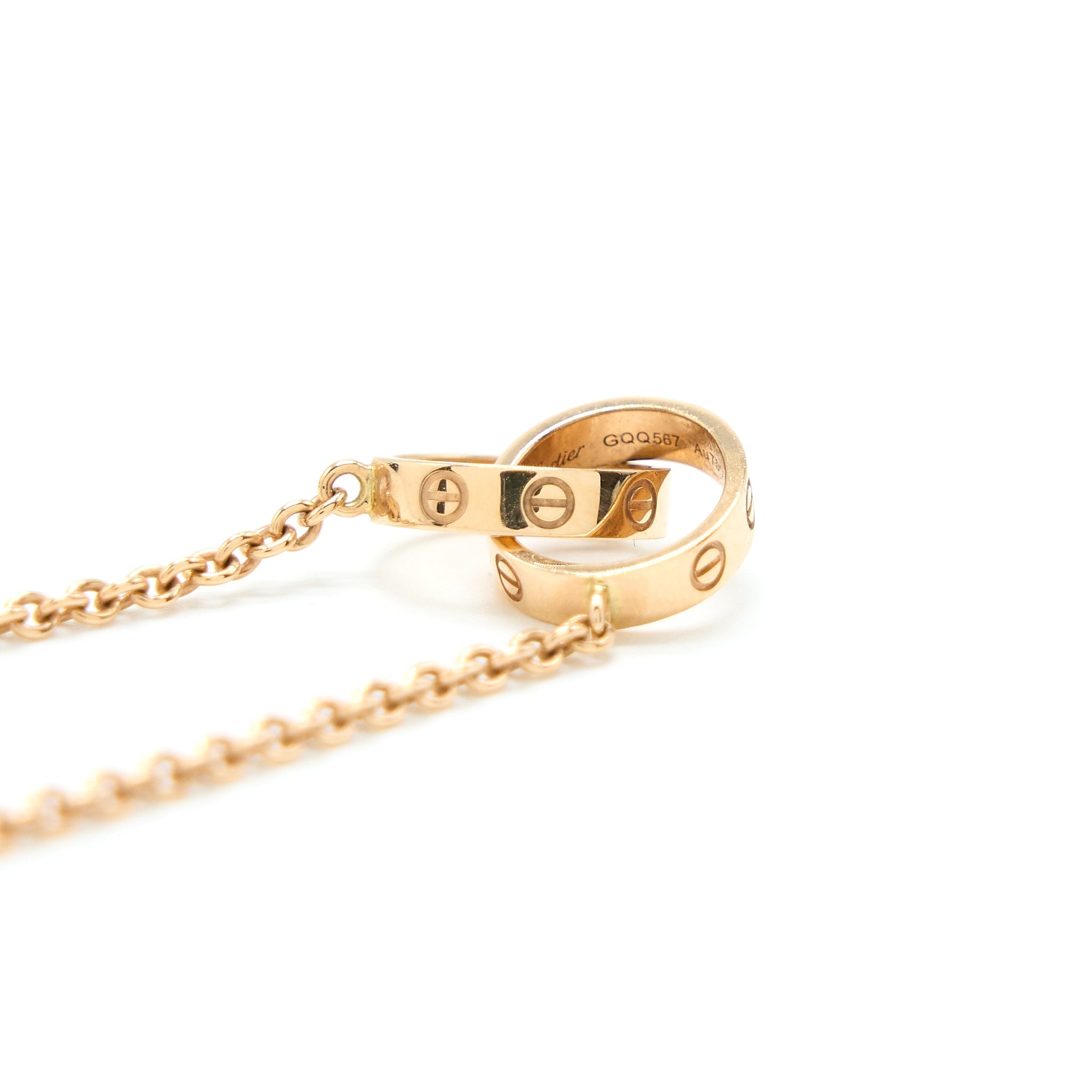 CARTIER LOVE NECKLACE ROSE GOLD