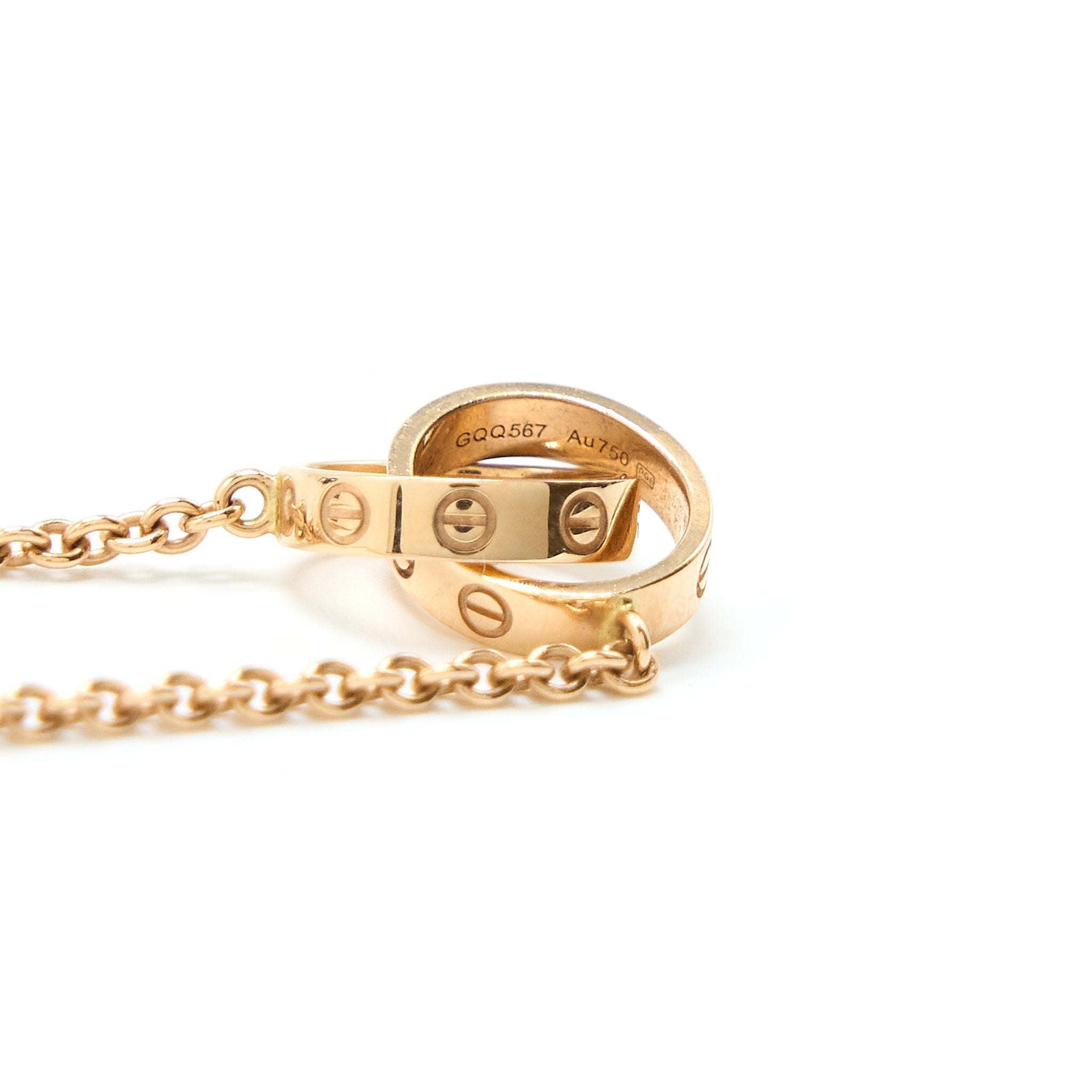 CARTIER LOVE NECKLACE ROSE GOLD
