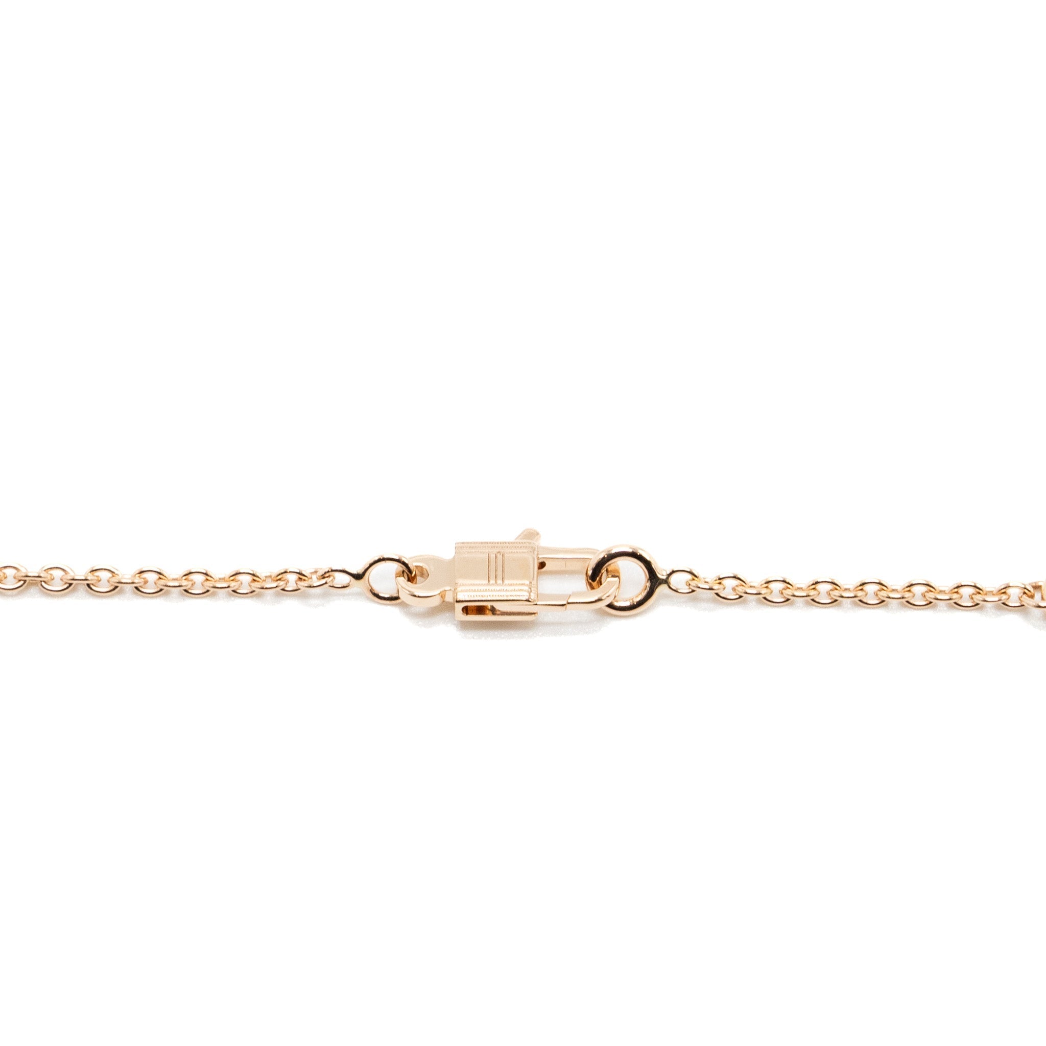 HERMES AMULETTES CONSTANCE PENDANT ROSE GOLD WITH DIAMONDS