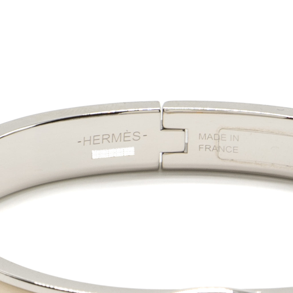 HERMES MINI CLIC CHAINE D'ANCRE BRACELET CRÈME SHW