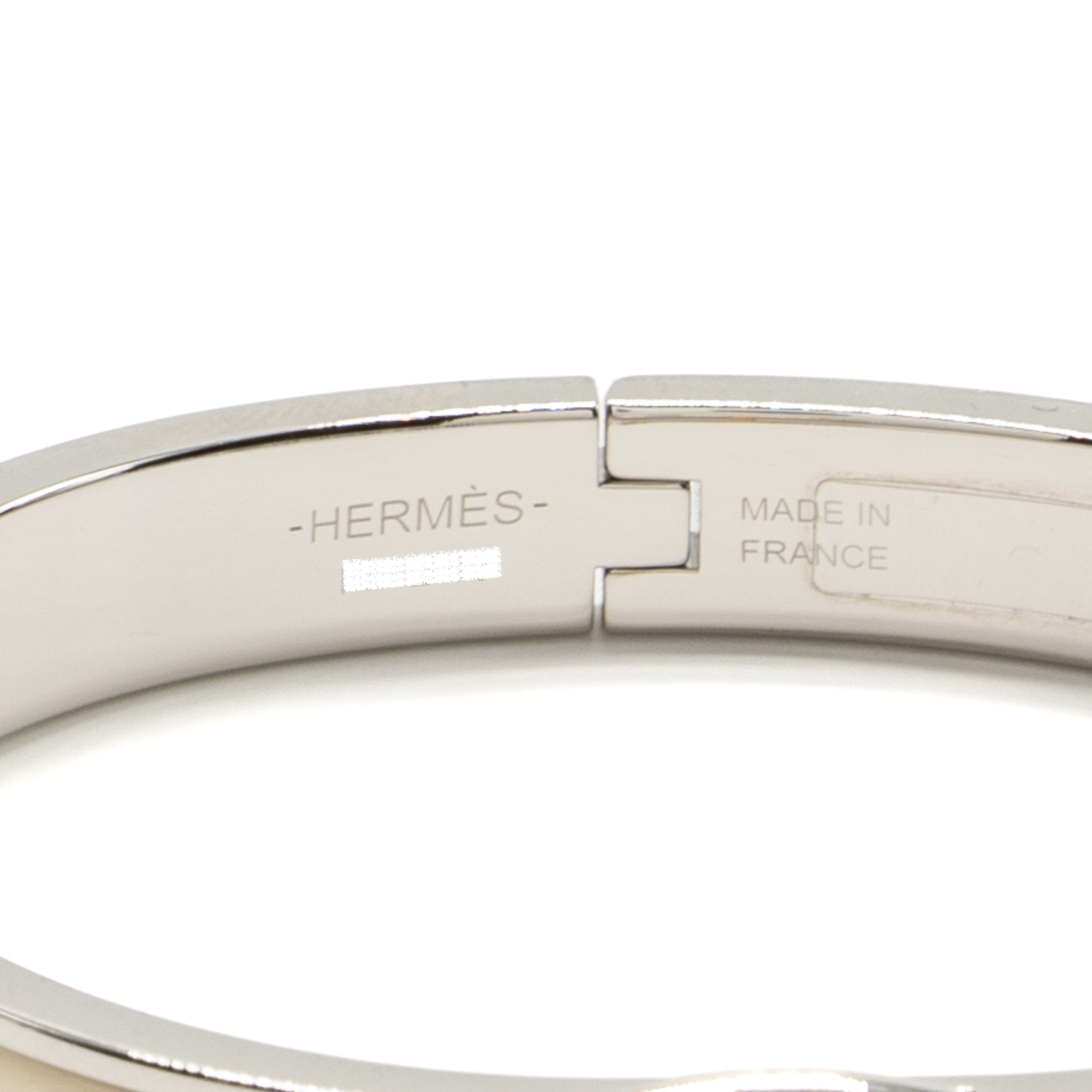 HERMES MINI CLIC CHAINE D'ANCRE BRACELET CRÈME SHW