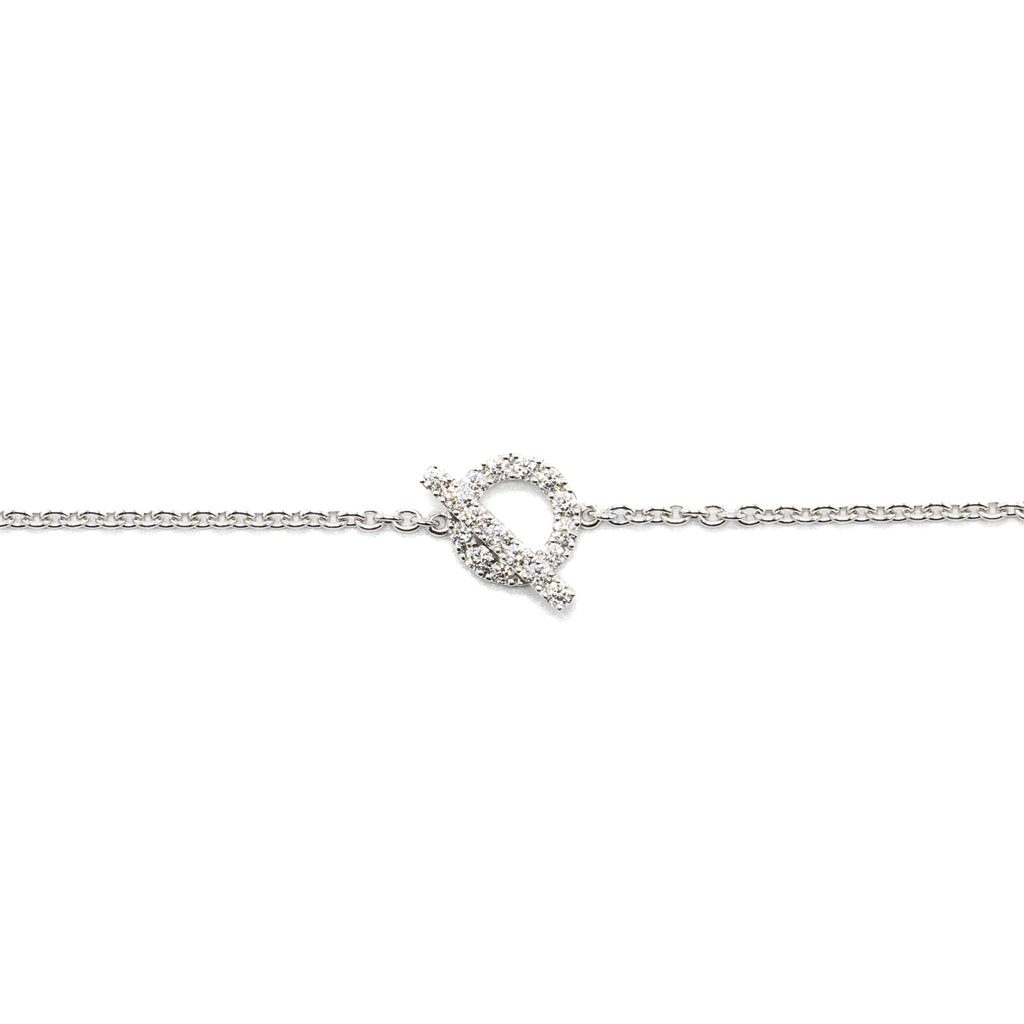 HERMES FINESSE BRACELET WHITE GOLD / DIAMONDS