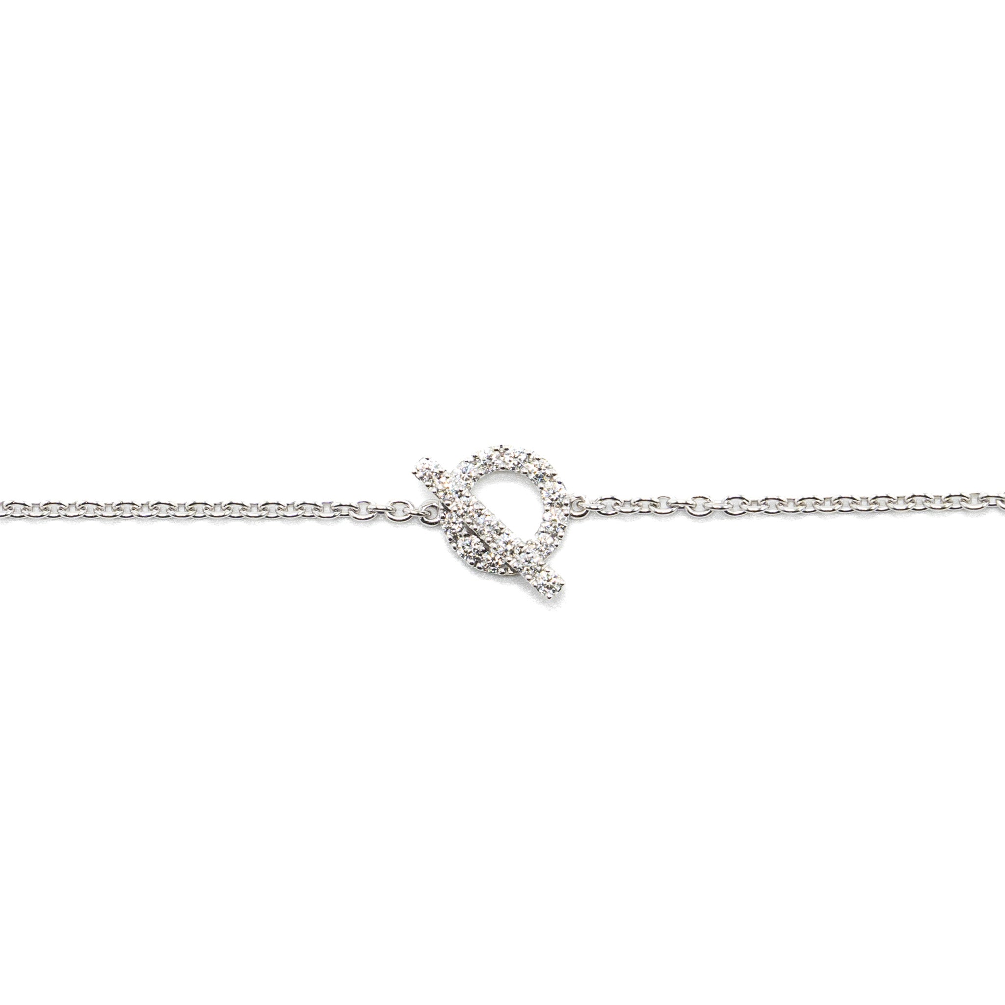 HERMES FINESSE BRACELET WHITE GOLD / DIAMONDS