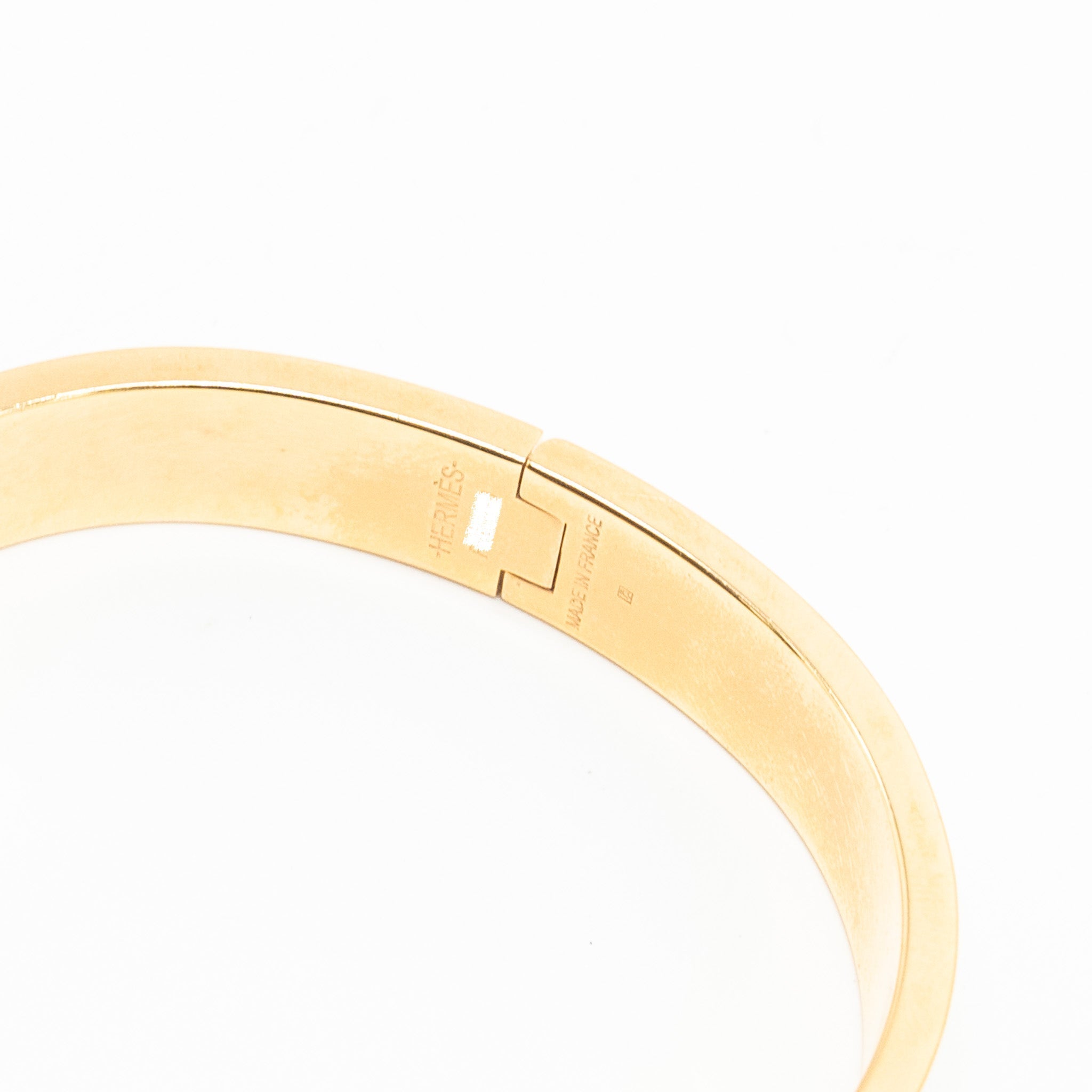 HERMES CLIC H COUVERTURES ET TENUES DE JOU BRACELET MULTICOLOUR GHW