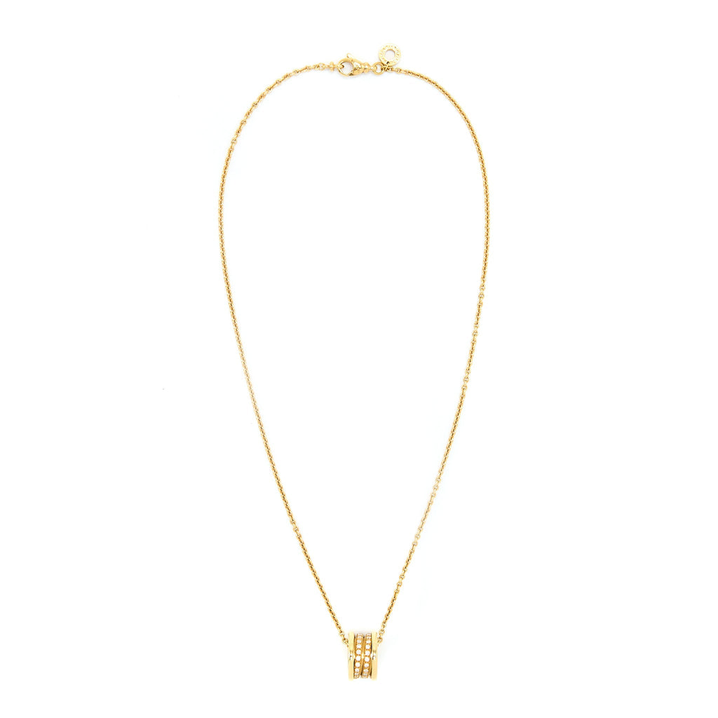 BVLGARI B.ZERO 1 NECKLACE YELLOW GOLD DIAMONDS (OLD VERSION)