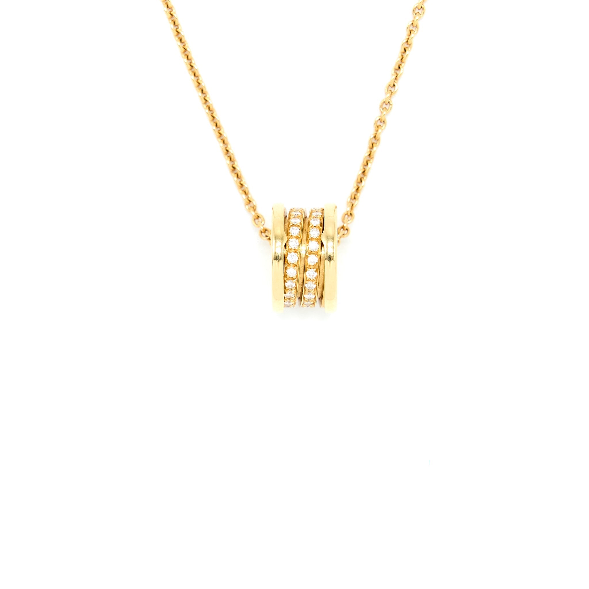 BVLGARI B.ZERO 1 NECKLACE YELLOW GOLD DIAMONDS (OLD VERSION)