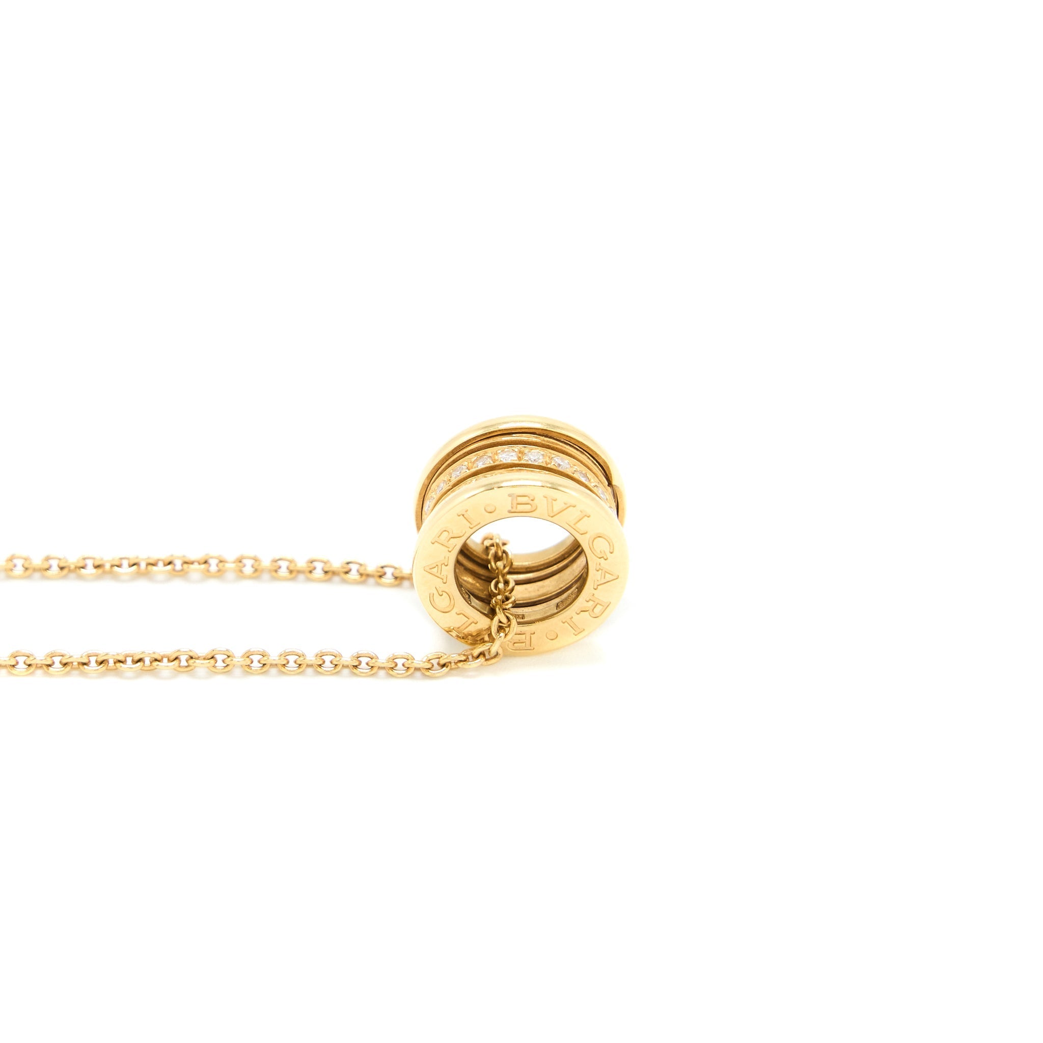 BVLGARI B.ZERO 1 NECKLACE YELLOW GOLD DIAMONDS (OLD VERSION)