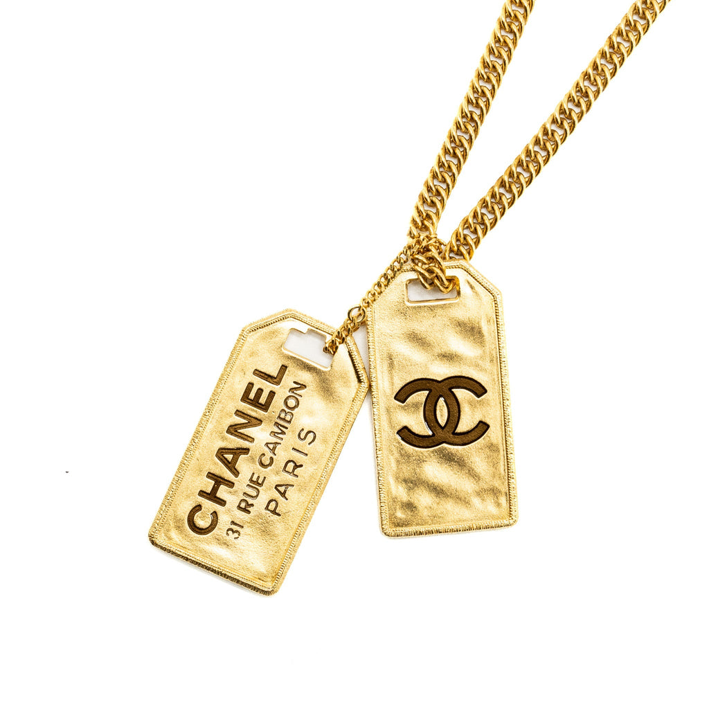 CHANEL 31 RUE CAMBON NECKLACE GOLD TONE