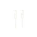 HERMES EVER CHAINE D'ANCRE LARIAT EARRINGS WHITE GOLD WITH DIAMONDS