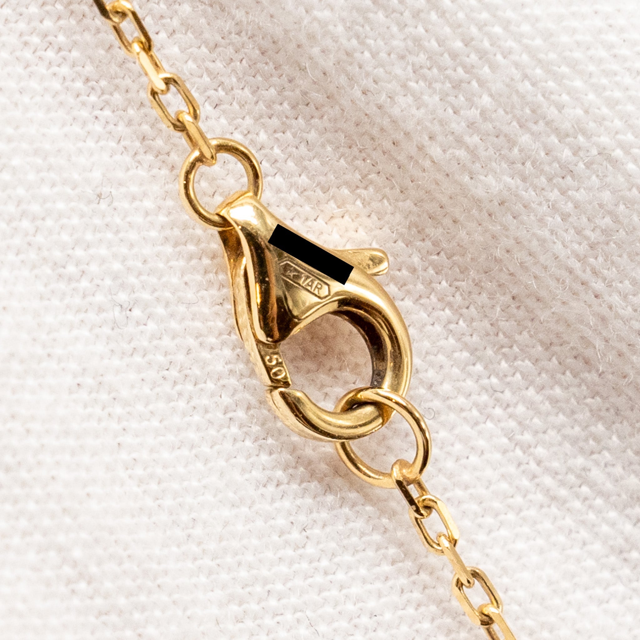 CARTIER JUST UN CLOU NECKLACE WTH DIAMONDS, YELLOW GOLD