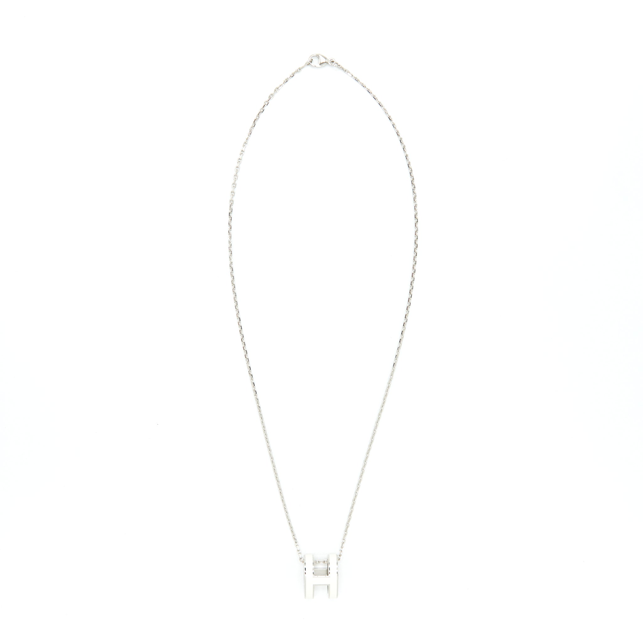 HERMES POP H PENDANT BLANC SHW
