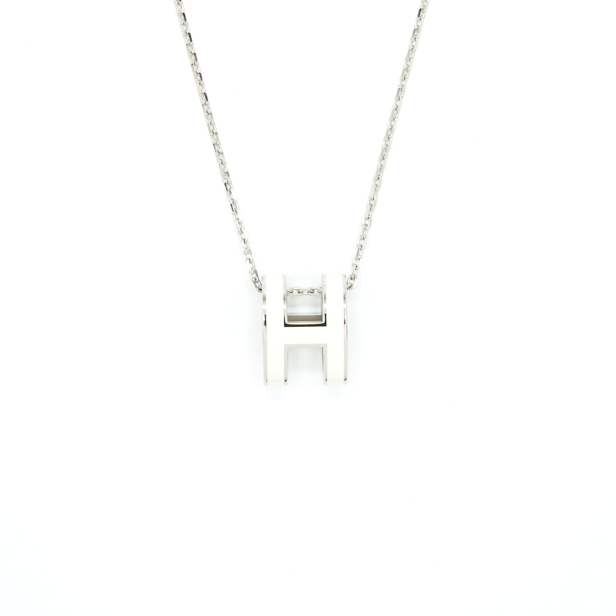HERMES POP H PENDANT BLANC SHW