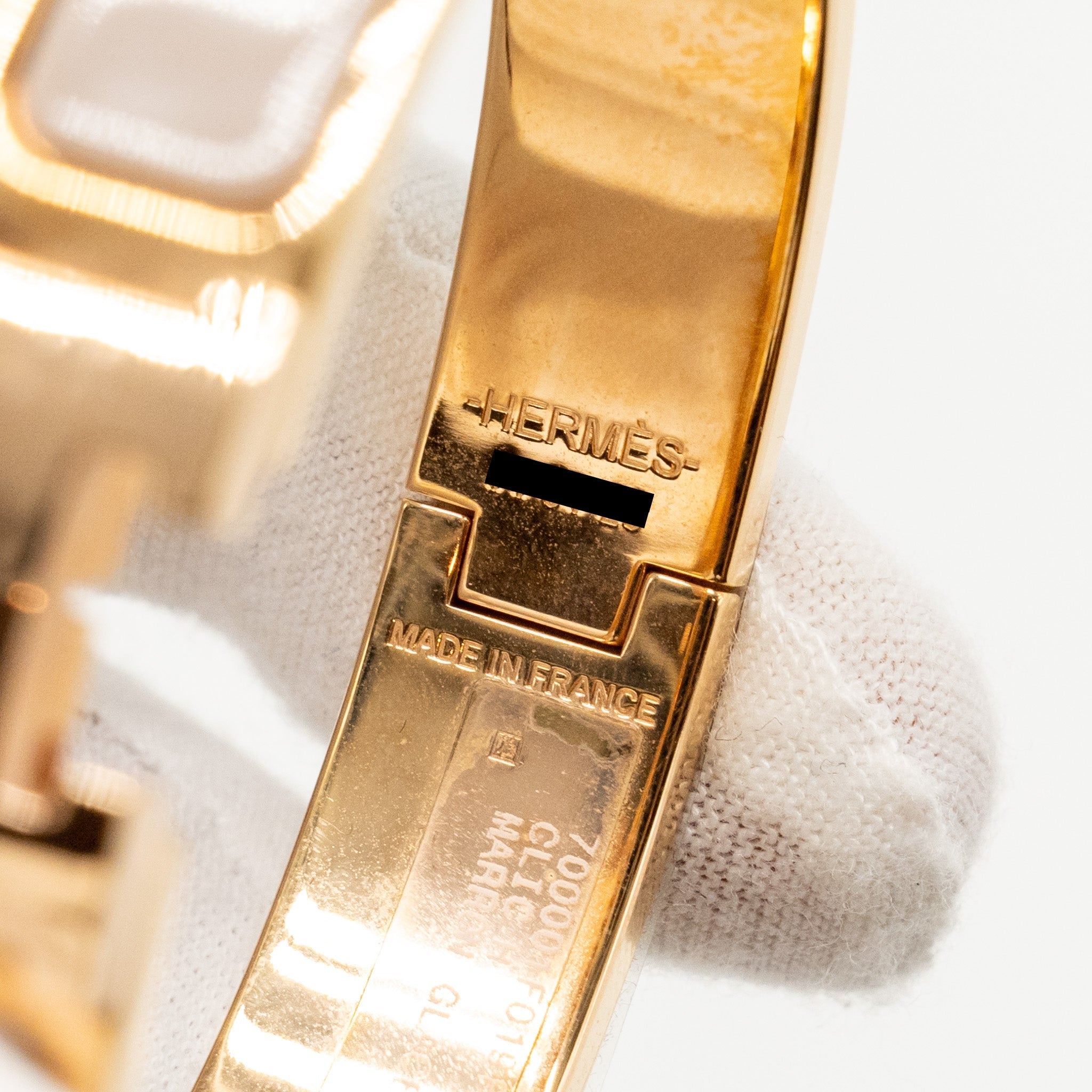 HERMES CLIC H BRACELET MARRON GLANCE RGHW