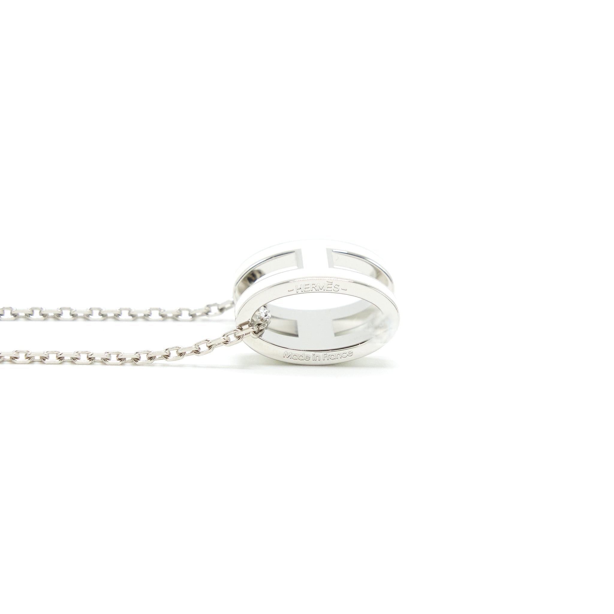 HERMES POP H PENDANT BLANC SHW