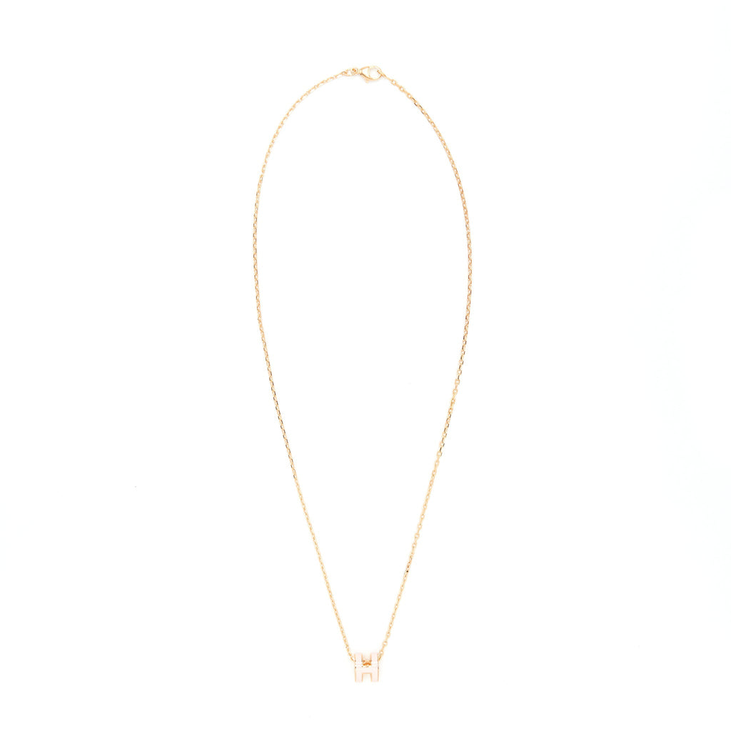 HERMES MINI POP H PENDANT ROSE DRAGEE RGHW