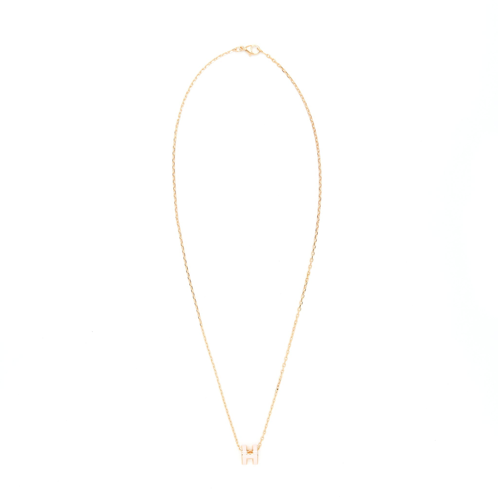 HERMES MINI POP H PENDANT ROSE DRAGEE RGHW