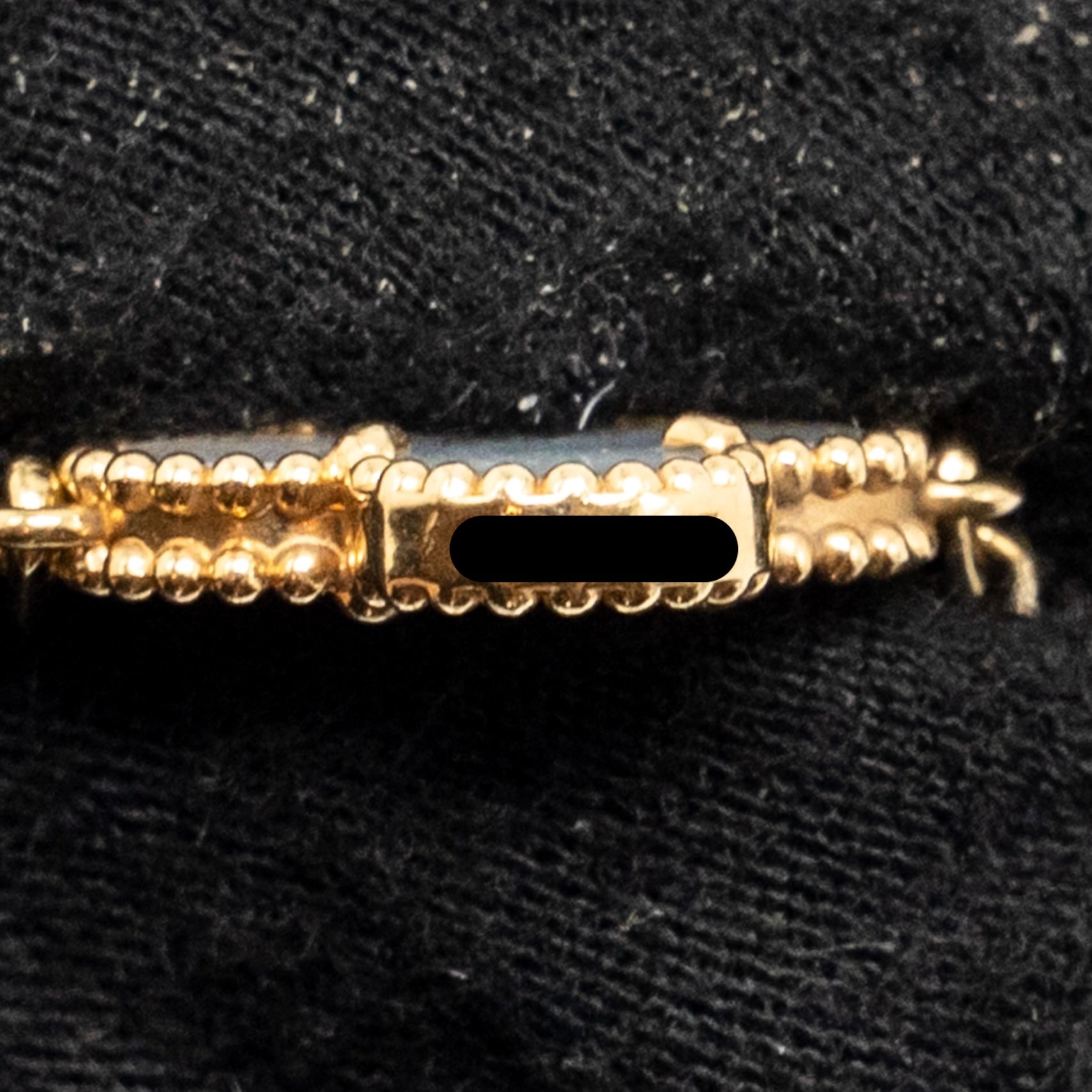 VAN CLEEF & ARPELS VINTAGE ALHAMBRA BRACELET 5 MOTIFS YELLOW GOLD, MOTHER OF PEARL