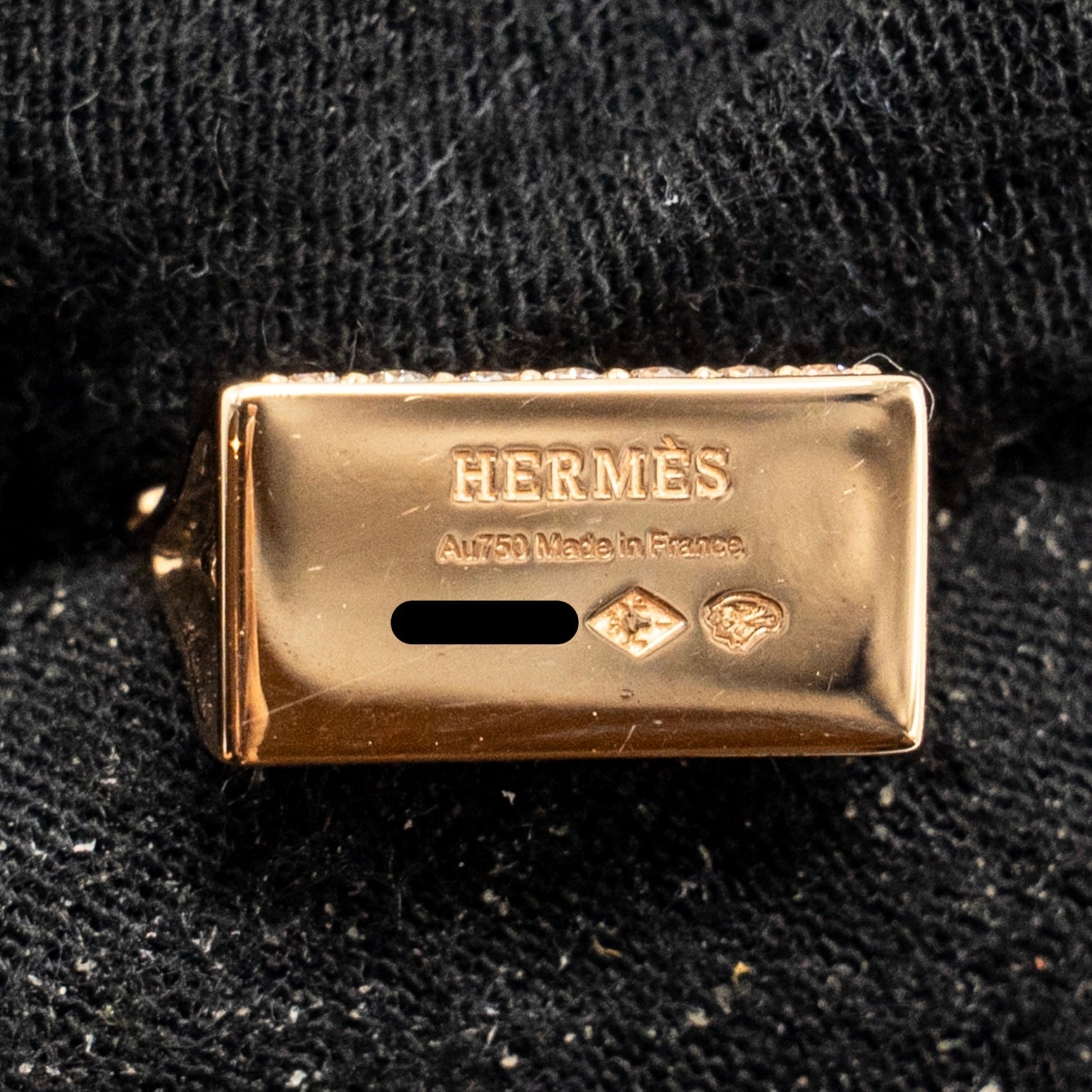 HERMES AMULETTES BIRKIN PENDANT ROSE GOLD DIAMONDS