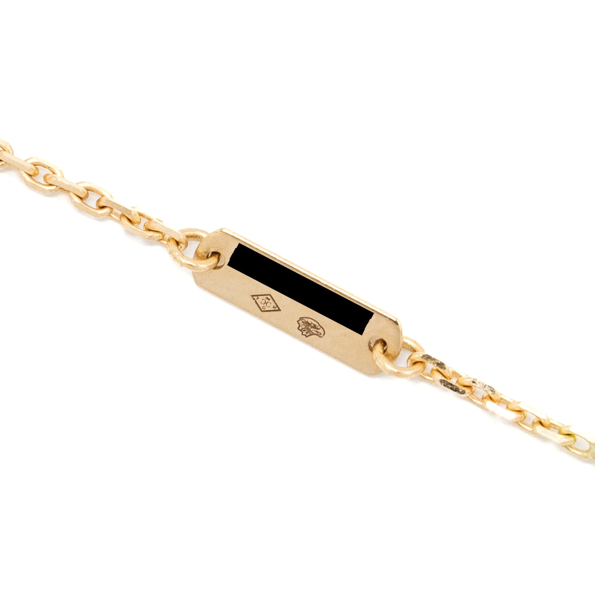 VAN CLEEF AND ARPELS VINTAGE ALHAMBRA NECKLACE MOTHER OF PEARL 18K YELLOW GOLD