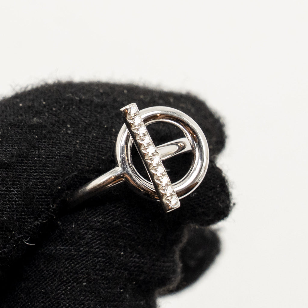 HERMES ECHAPPEE HERMES RING WHITE GOLD/DIAMONDS