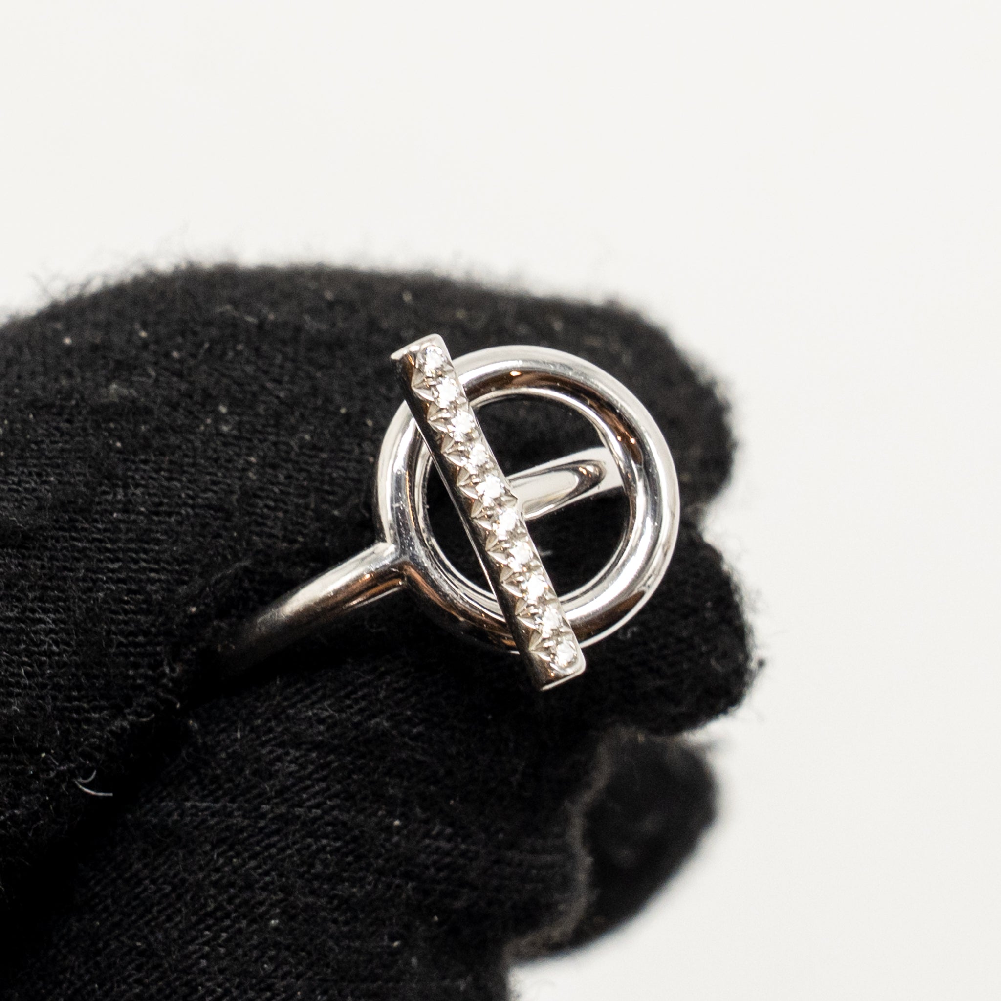 HERMES ECHAPPEE HERMES RING WHITE GOLD/DIAMONDS
