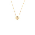 CHANEL EXTRAIT DE CAMELLIA NECKLACE 18K PINK GOLD WITH A DIMOND