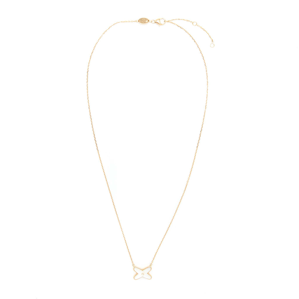 CHAUMET JESUS DE LIENS PENDANT MOTHER OF PEARL ROSE GOLD DIAMOND