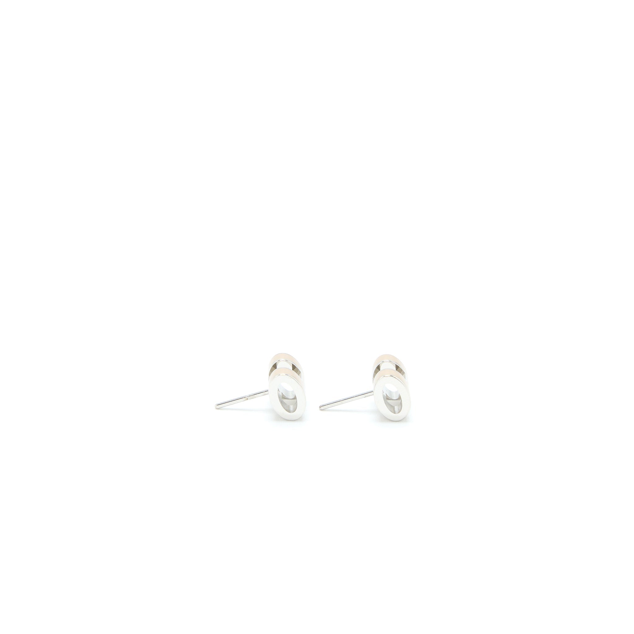 HERMES MINI POP H EARRINGS MARRON GLACE SHW