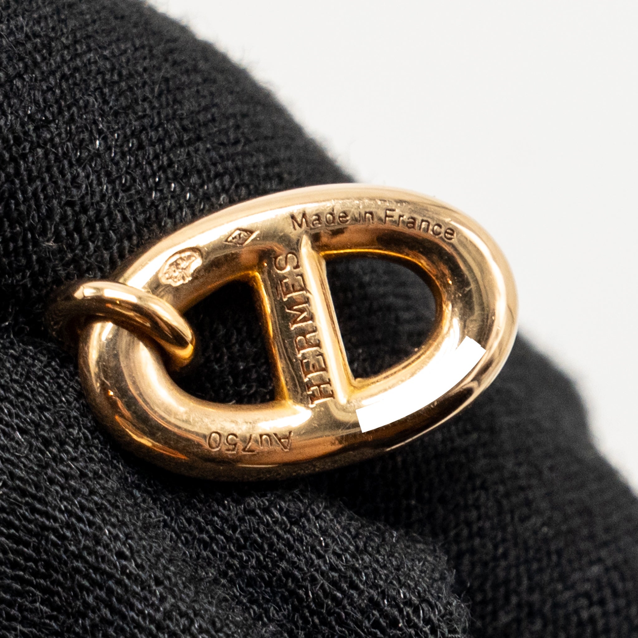 HERMES FARANDOLE EARRINGS ROSE GOLD